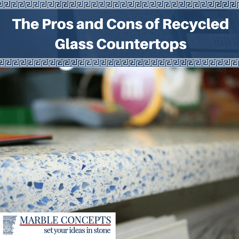 The Pros and Cons of Recycled Glass Countertops