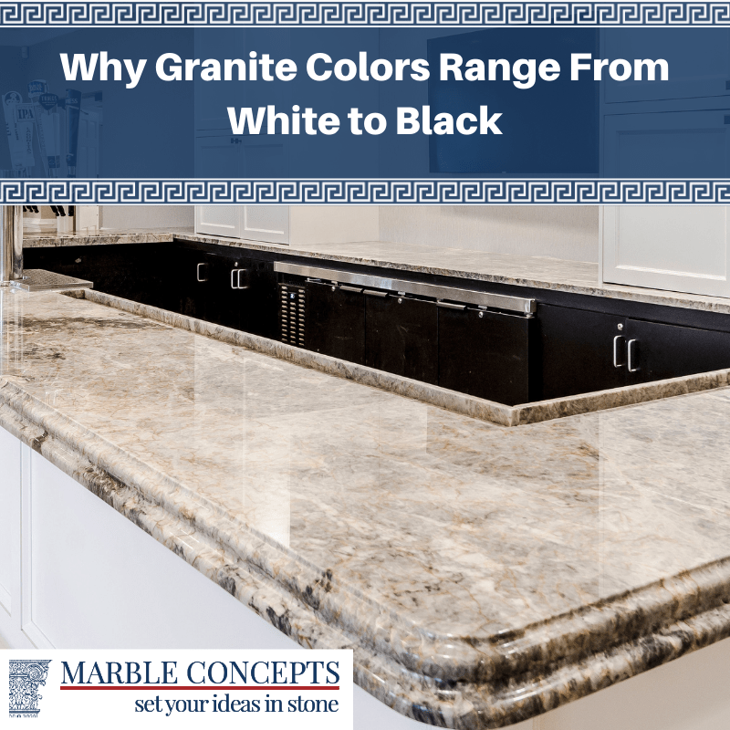 Why Granite Colors Range From White to Black